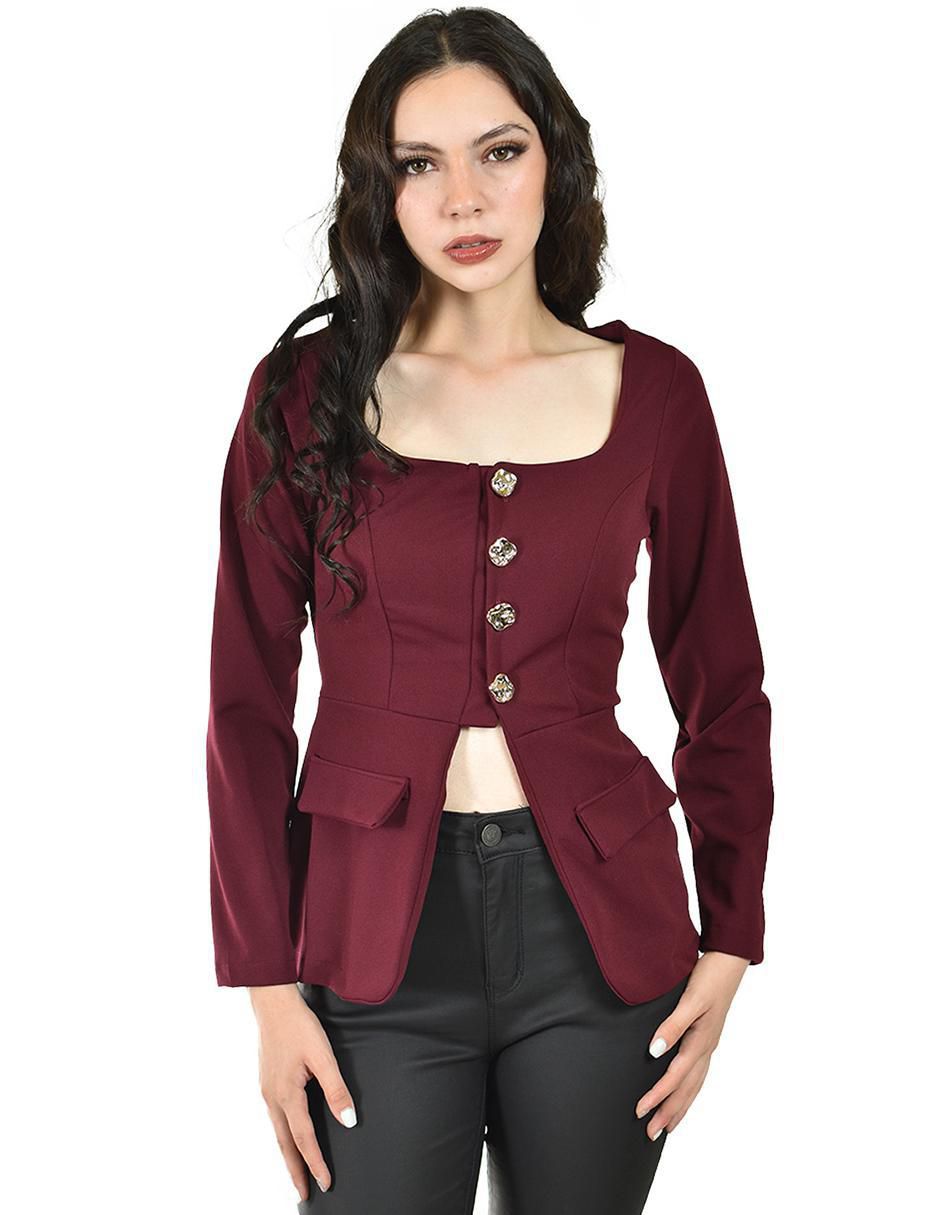 Blusa manga larga para mujer