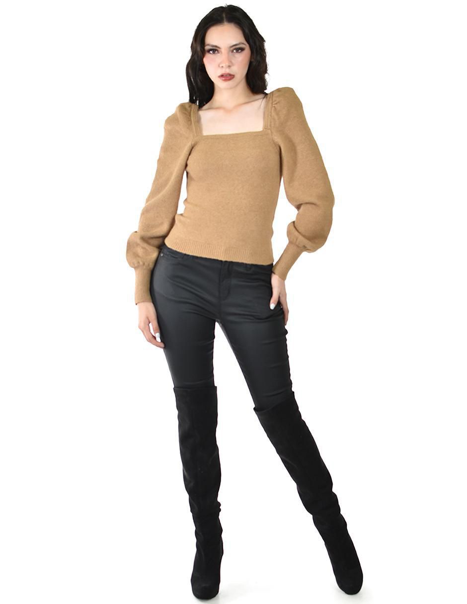 Suéter cuello cuadrado para mujer 4