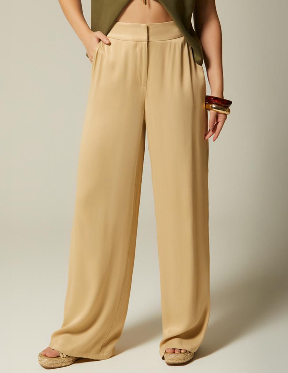 Pantalón relaxed amplio para mujer