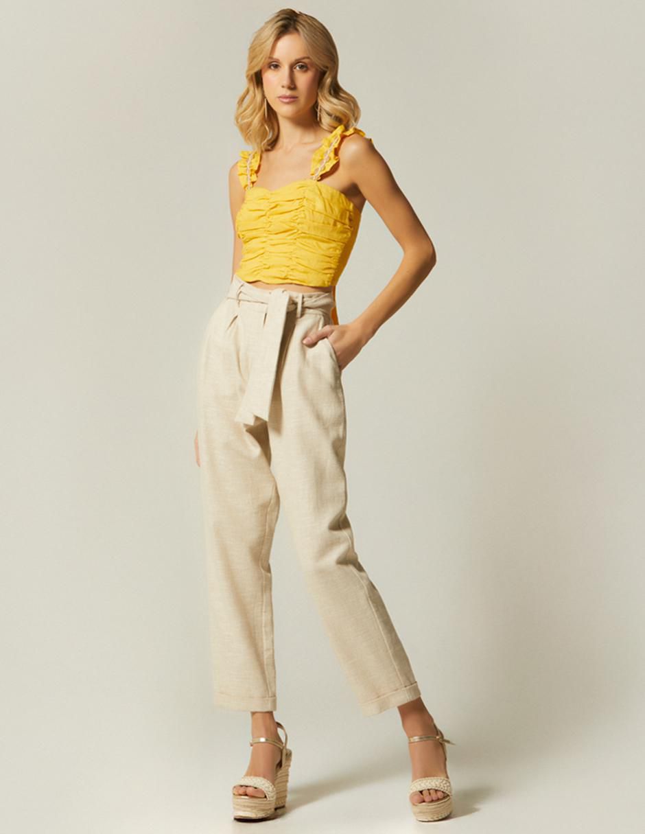 Pantalón chino straight para mujer 3