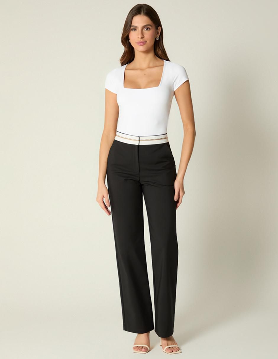 Pantalón de vestir straight para mujer 3