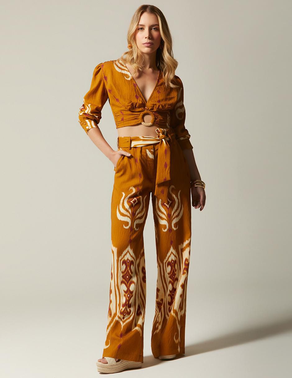Pantalón relaxed amplio para mujer 3