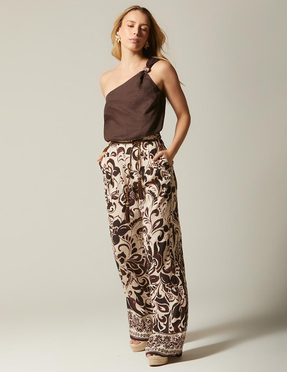 Pantalón relaxed amplio para mujer 3