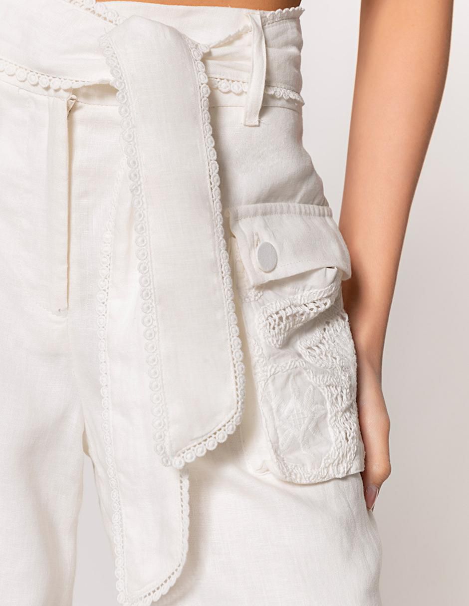 Pantalón capri amplio para mujer 4