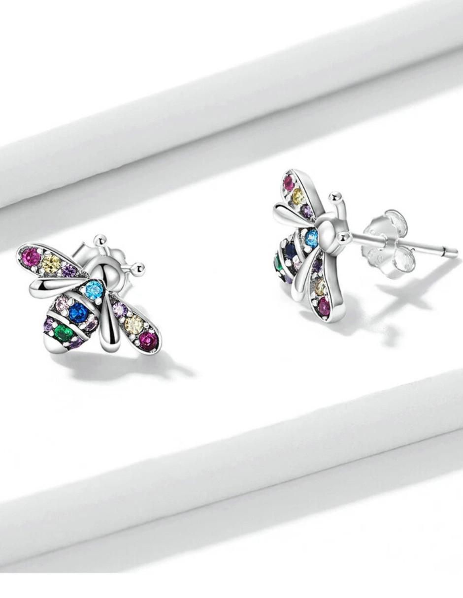 Aretes cortos de abeja 3