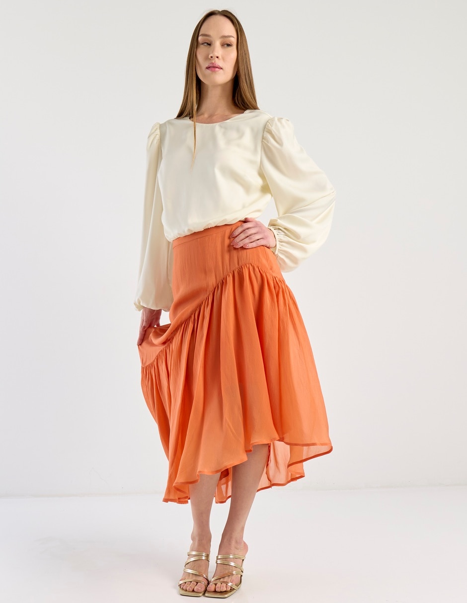 Falda crop cintura alta 2
