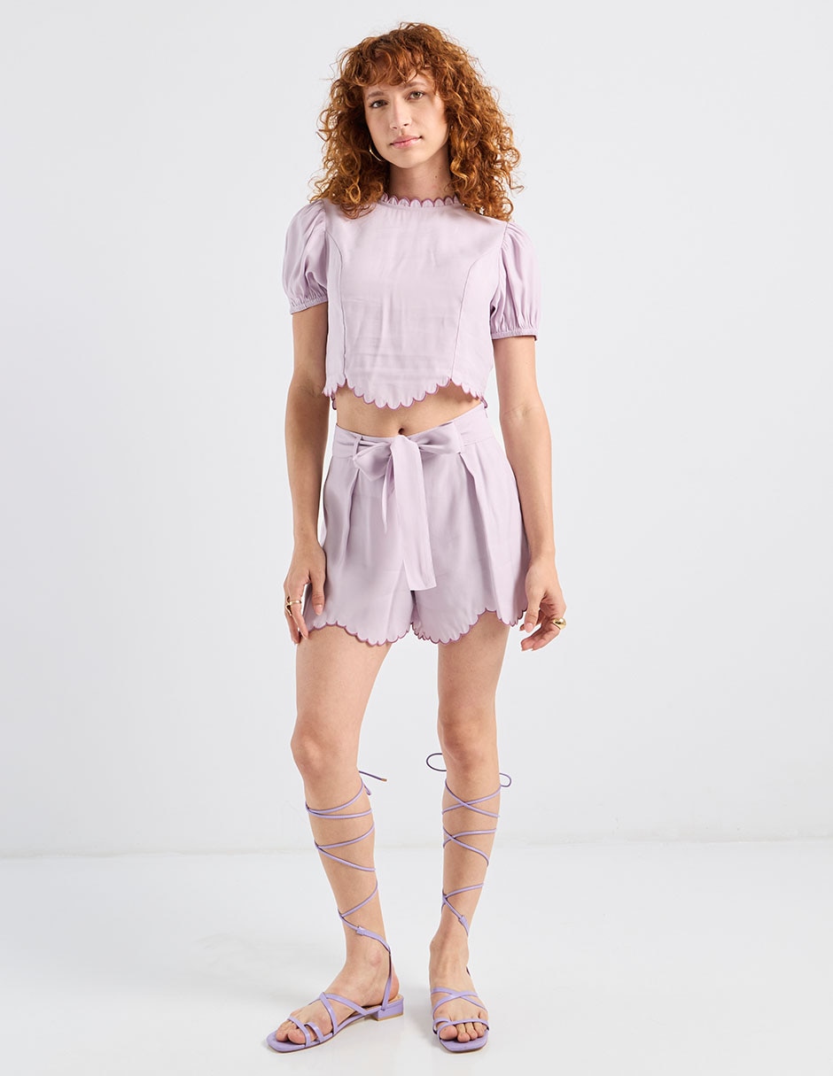 Blusa manga corta para mujer 3