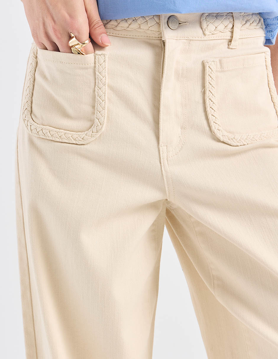 Jeans flare a la cintura para mujer 5
