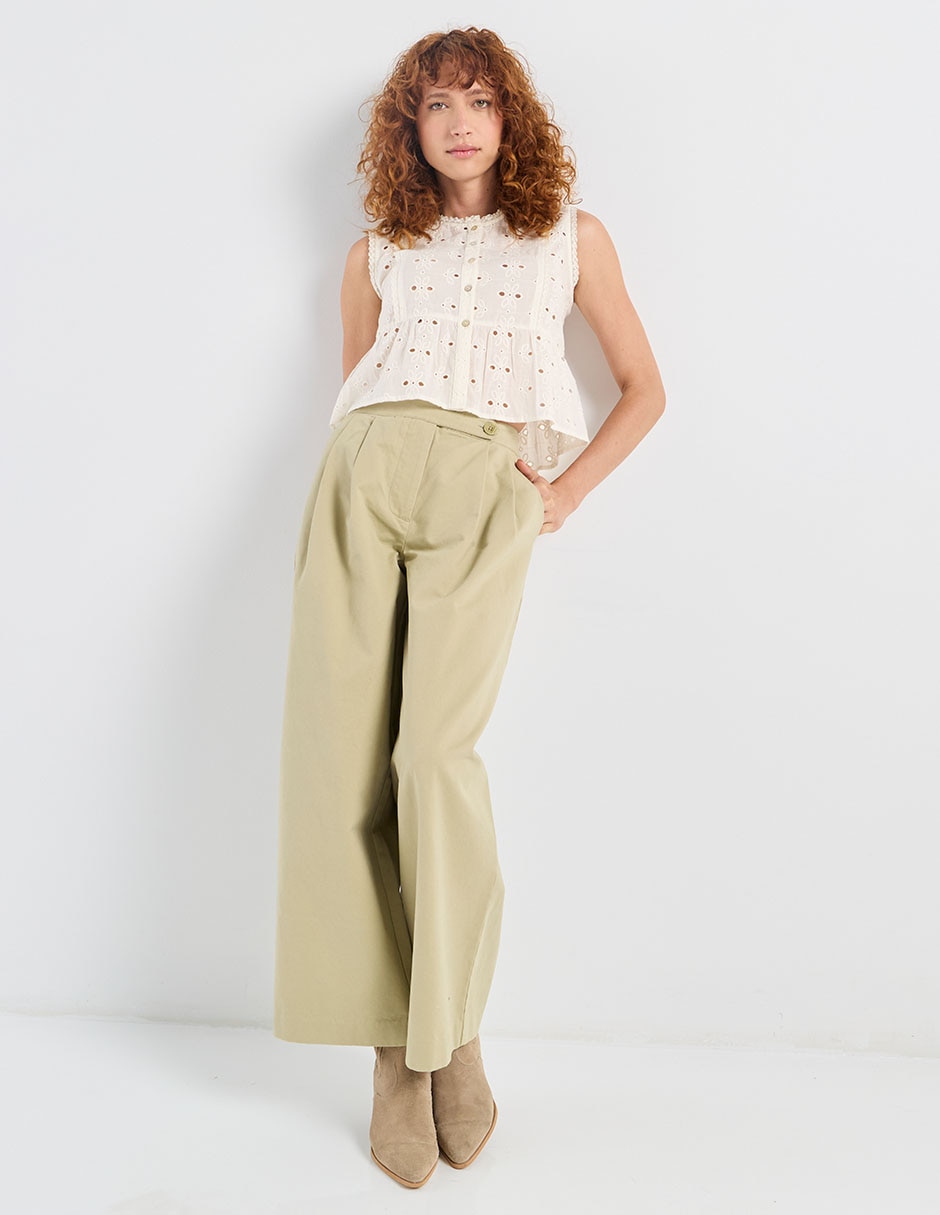 Pantalón coulotte straight para mujer 3