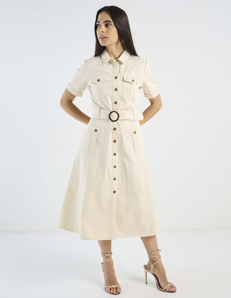 Vestido midi casual para mujer