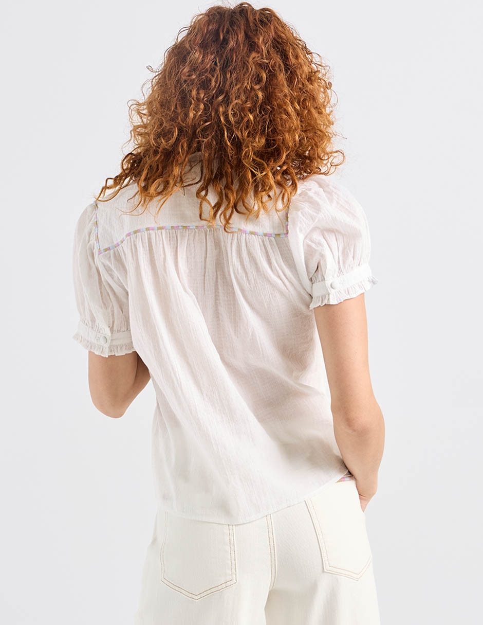 Blusa manga corta para mujer 6