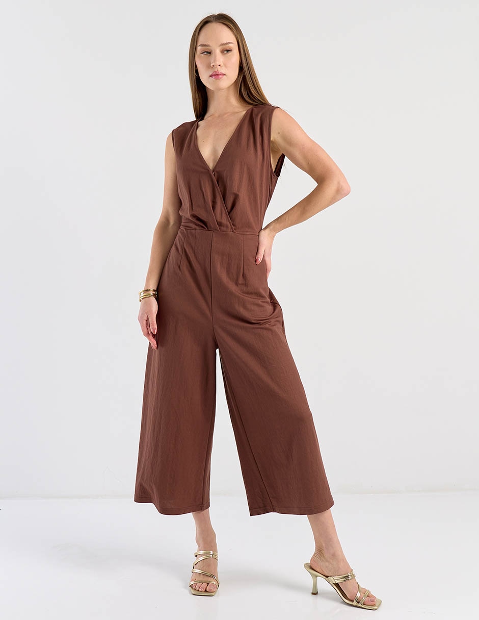 Jumpsuit casual estampado liso para mujer 2