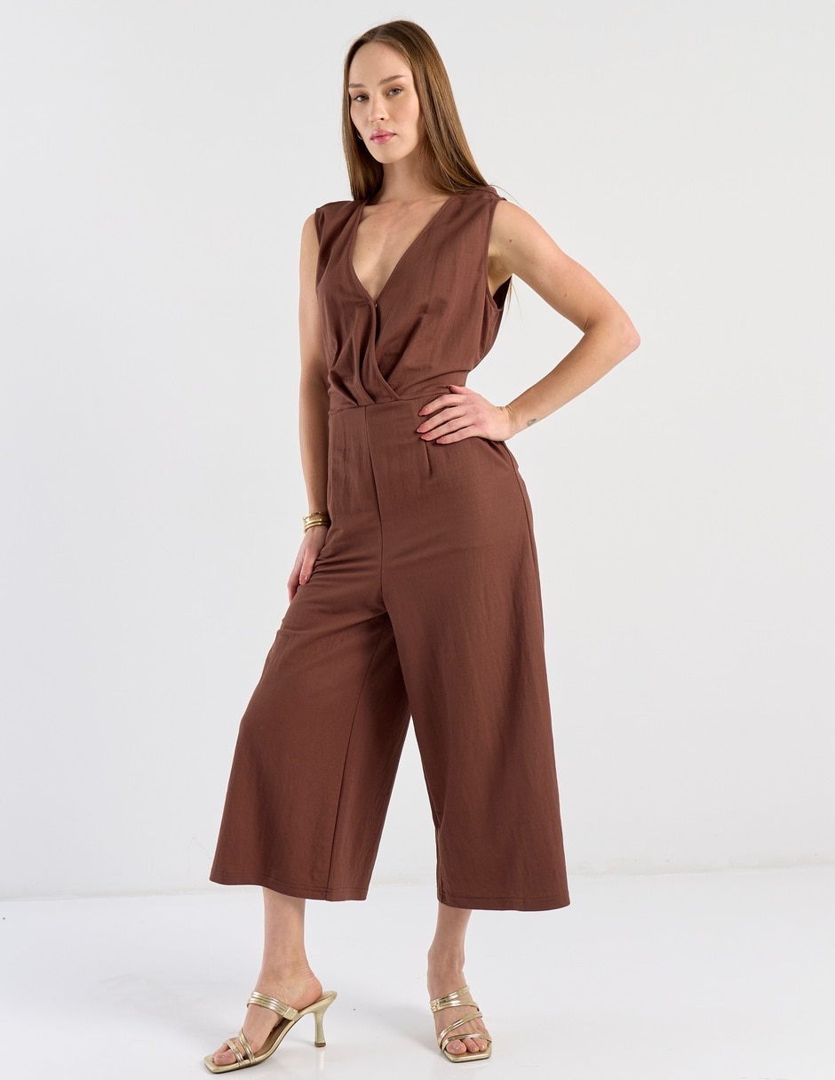 Jumpsuit casual estampado liso para mujer 3