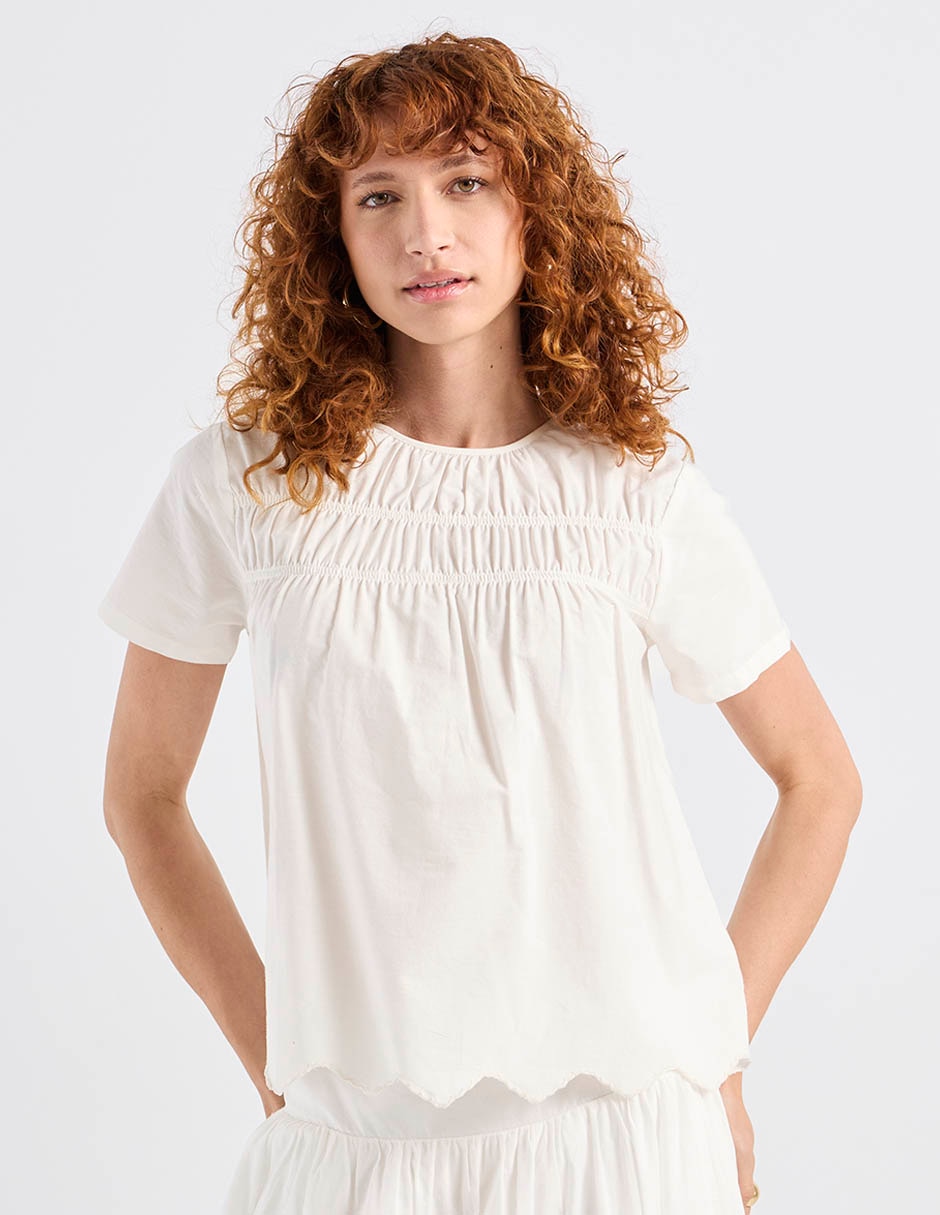 Blusa manga corta para mujer 2