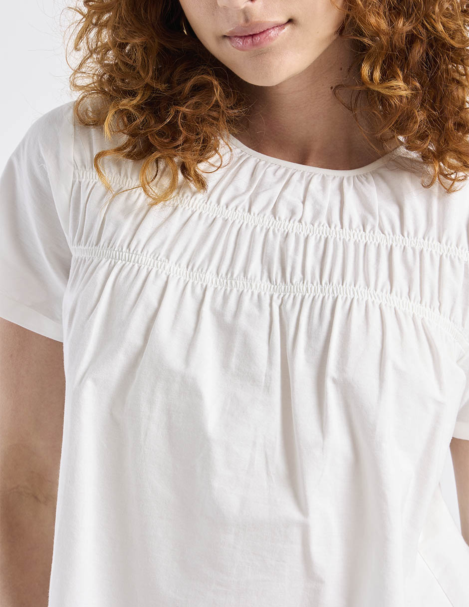 Blusa manga corta para mujer 4