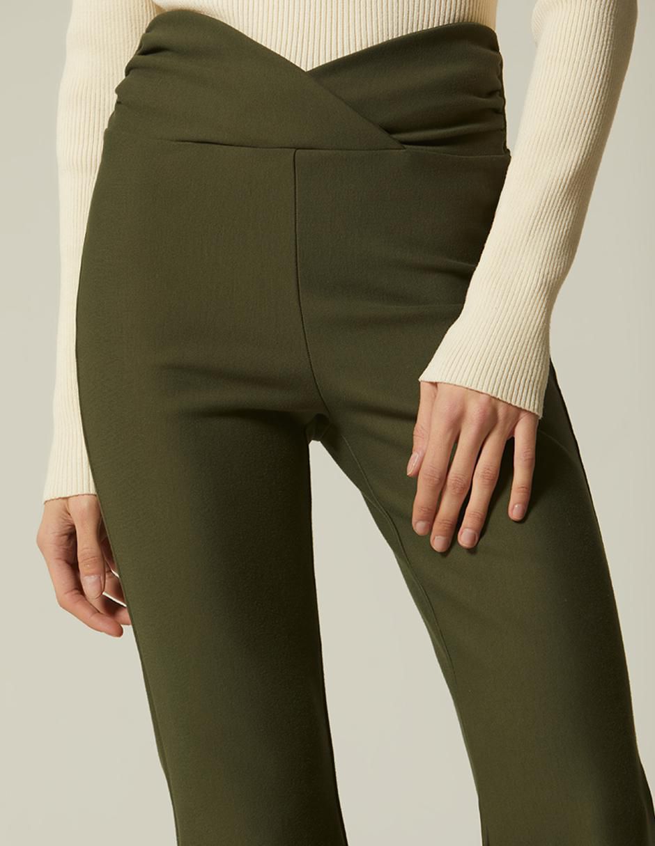 Pantalón plisado amplio para mujer 2