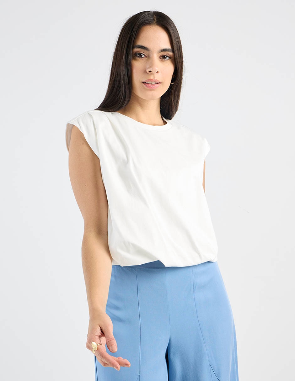 Blusa Petite Studio manga corta para mujer