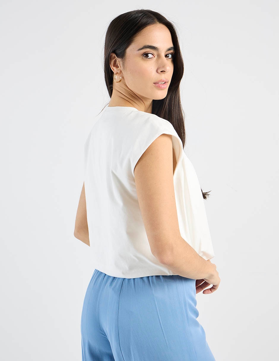 Blusa Petite Studio manga corta para mujer 6
