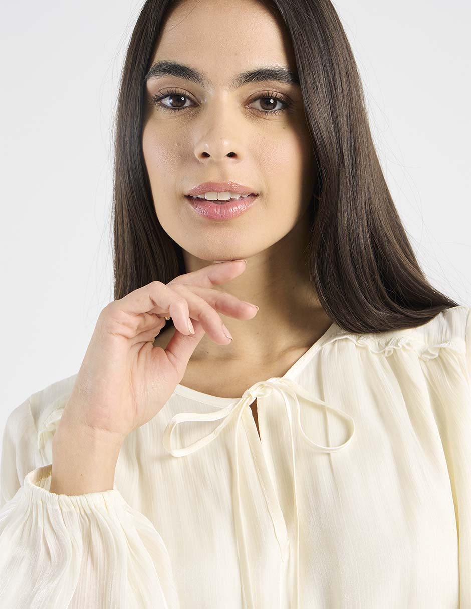 Blusa Petite Studio manga larga para mujer 4