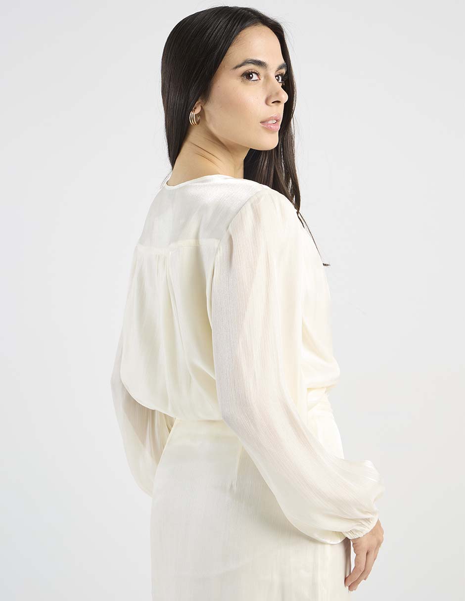 Blusa Petite Studio manga larga para mujer 6
