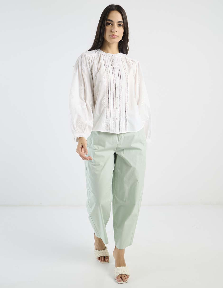 Pantalón coulotte relajado para mujer 3