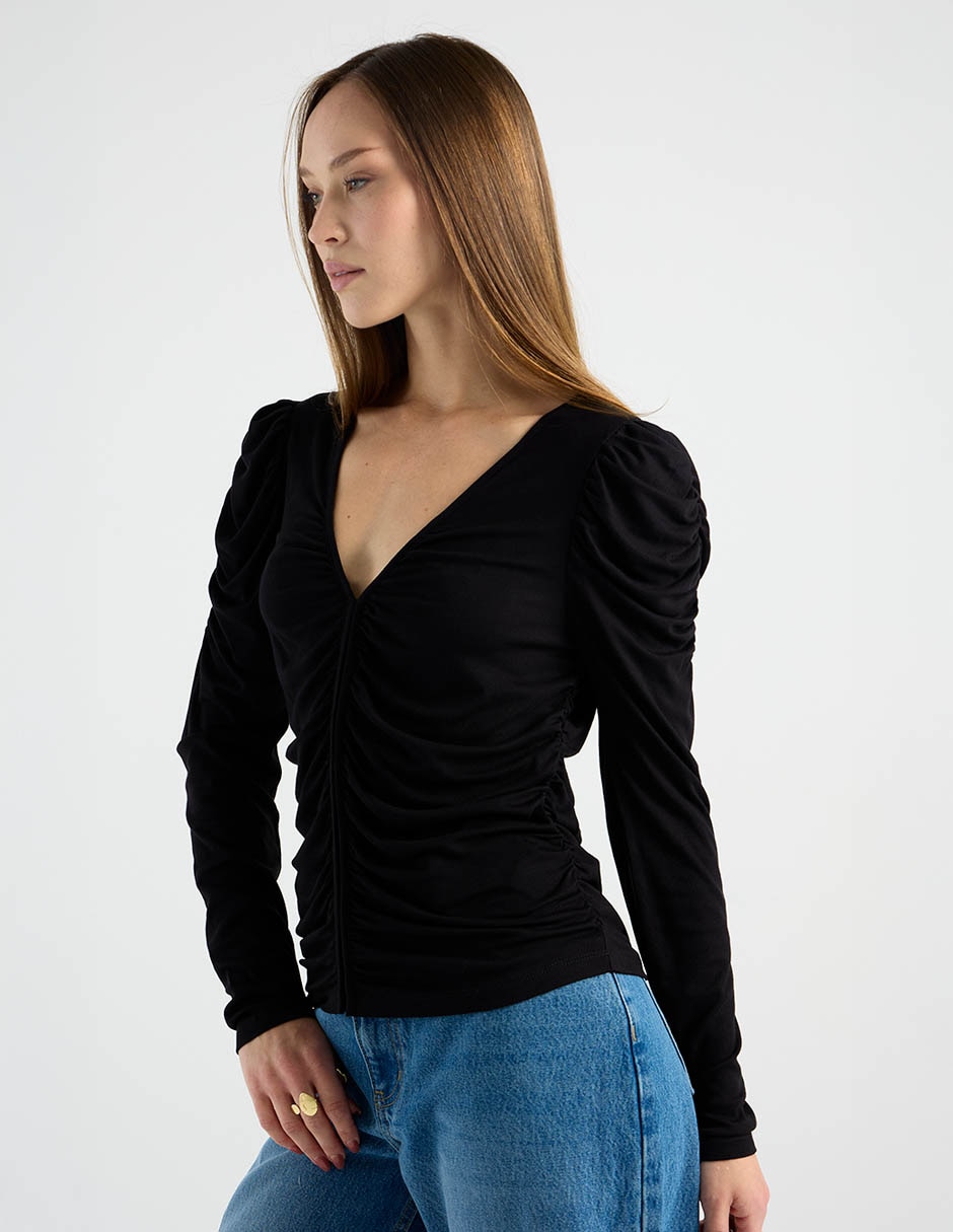 Blusa manga larga para mujer