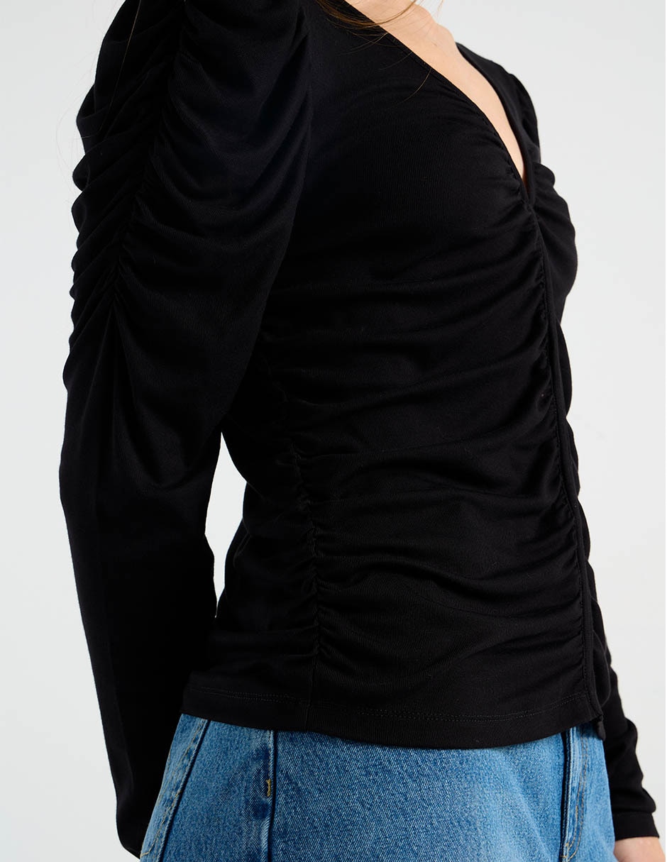 Blusa manga larga para mujer 5