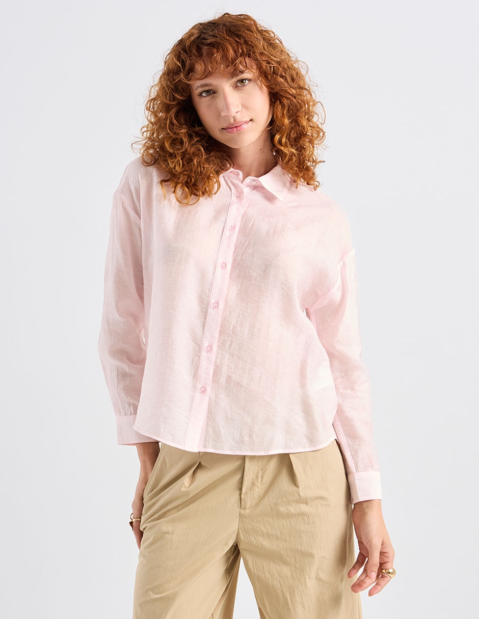Camisa manga larga para mujer