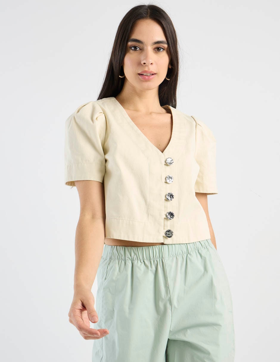 Blusa Petite Studio manga corta para mujer