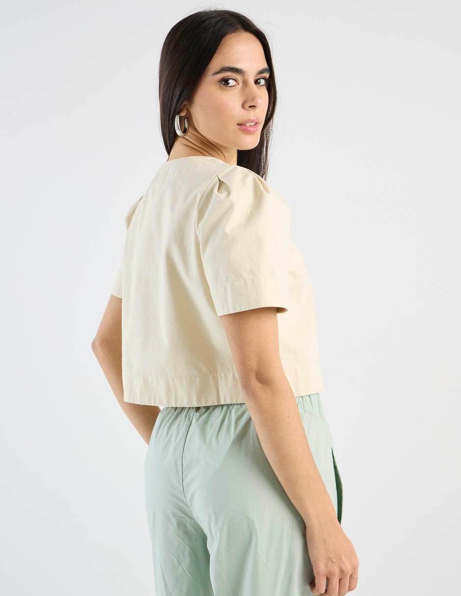 Blusa Petite Studio manga corta para mujer 6