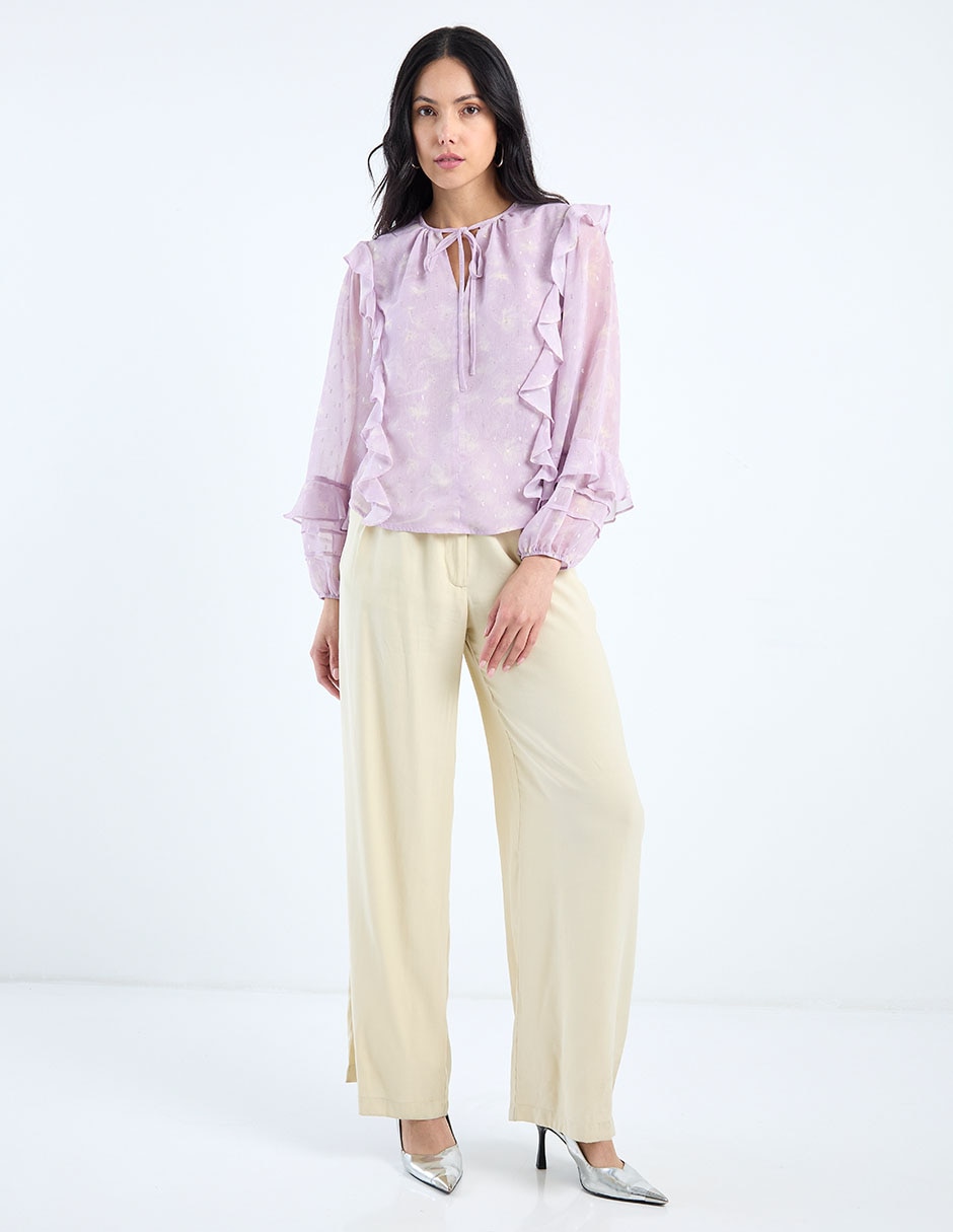 Blusa manga larga para mujer 3