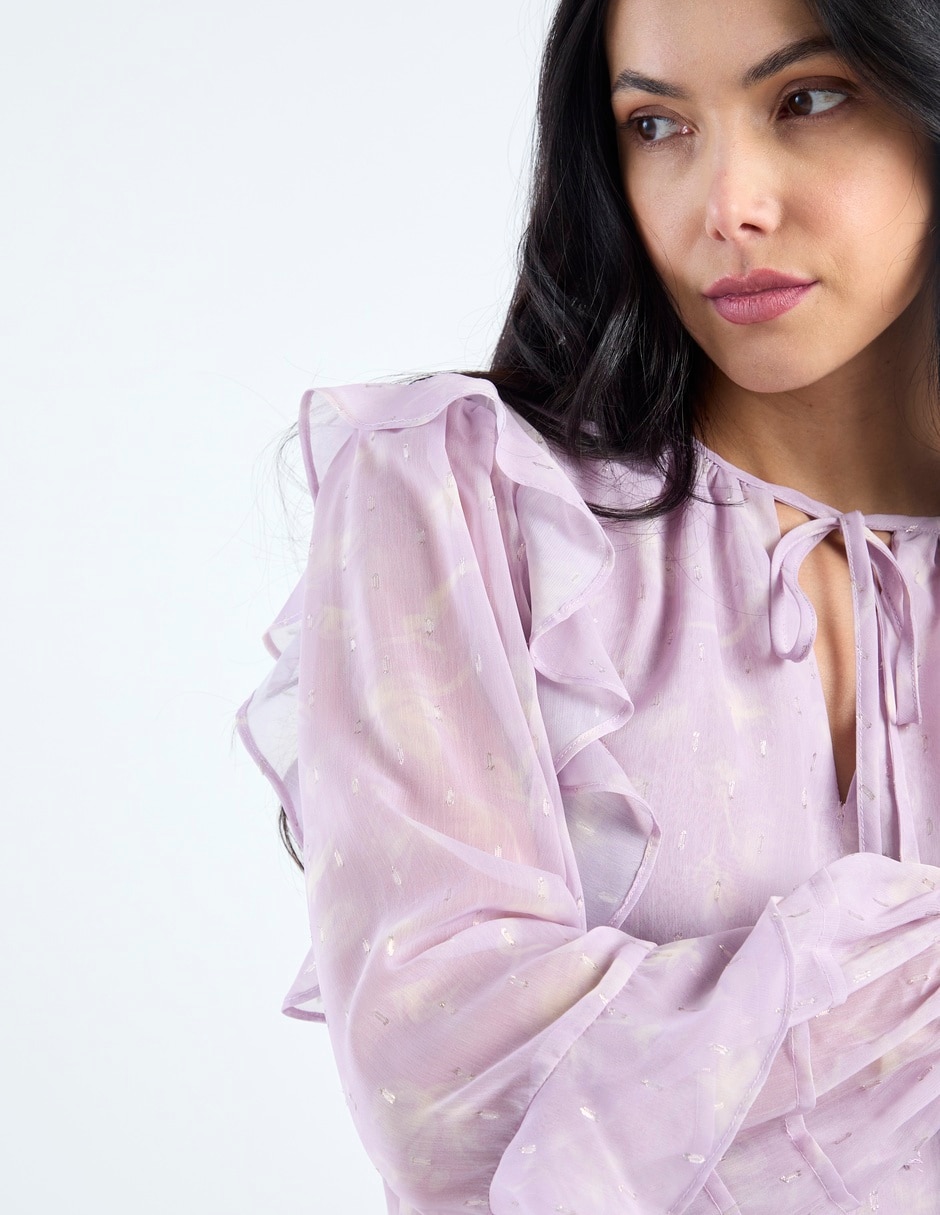 Blusa manga larga para mujer 4