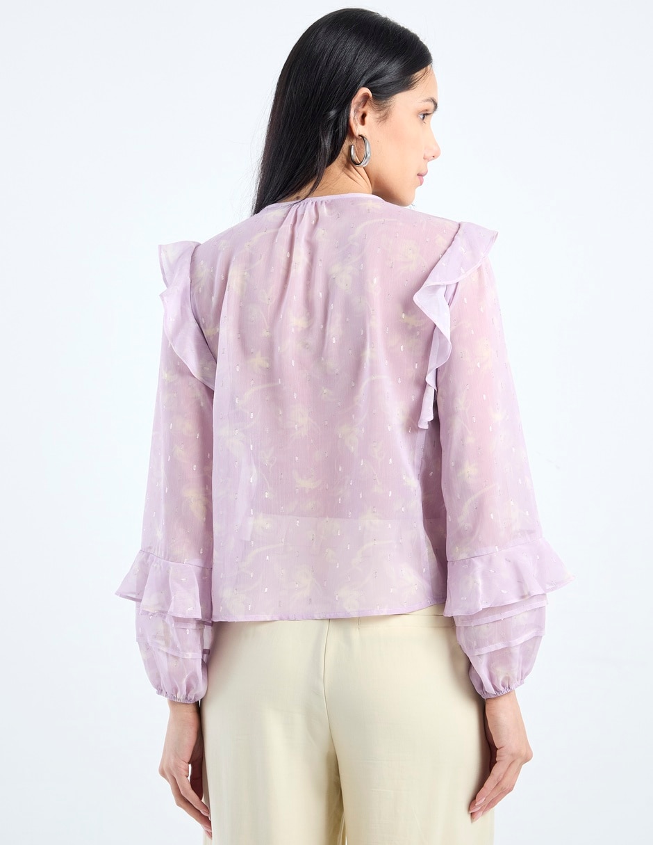 Blusa manga larga para mujer 6