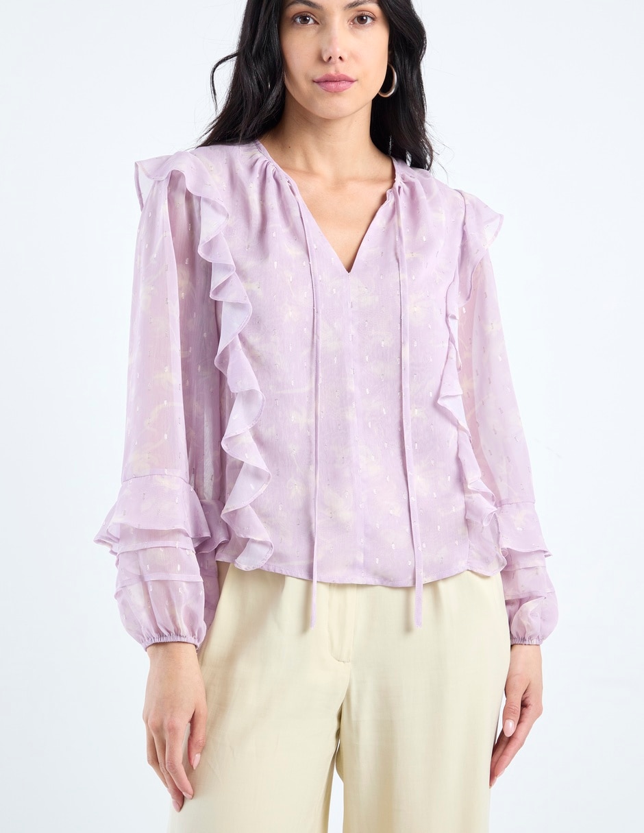 Blusa manga larga para mujer 7