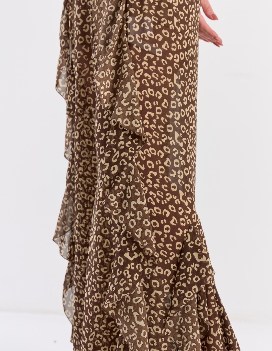 Pantalón acampanado relajado para mujer 5