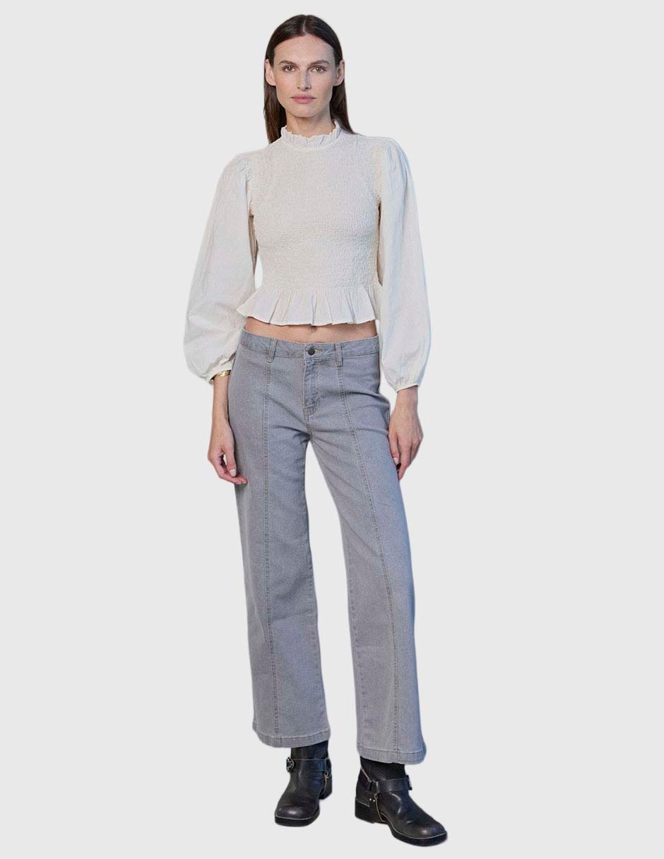 Blusa manga larga para mujer