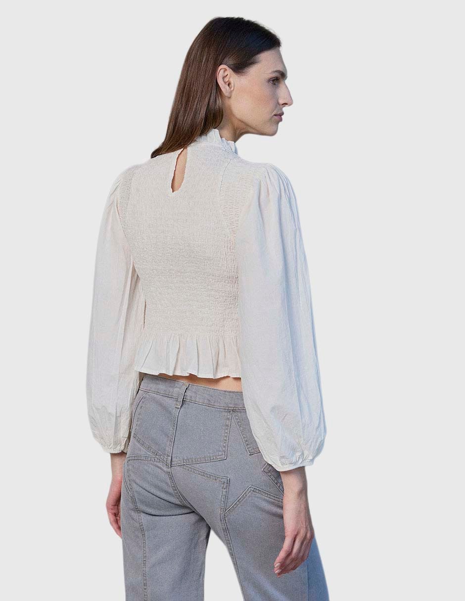 Blusa manga larga para mujer 4