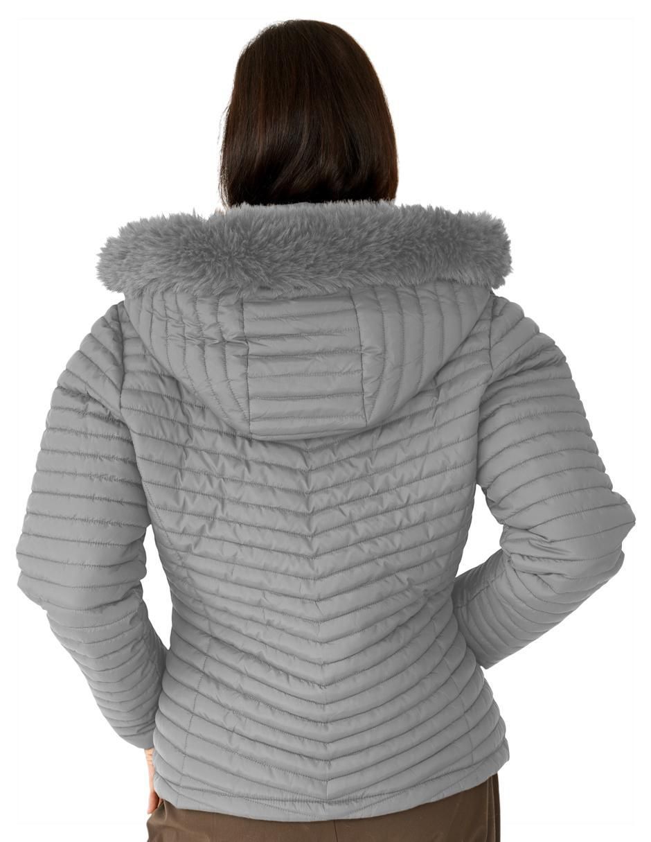"chamarra" acolchada roosevelt no impermeable "de" poliéster "para mujer"