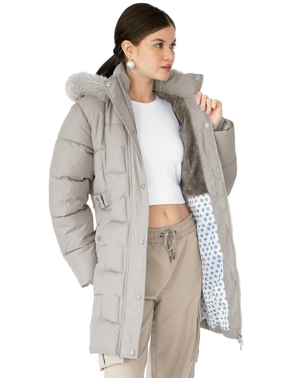 "chamarra" cazadora roosevelt no impermeable "de" poliéster "para mujer"