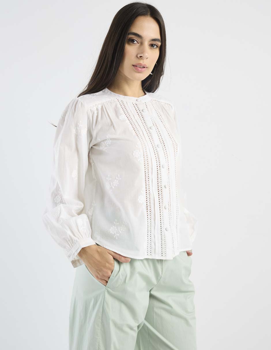 Blusa manga larga para mujer 2
