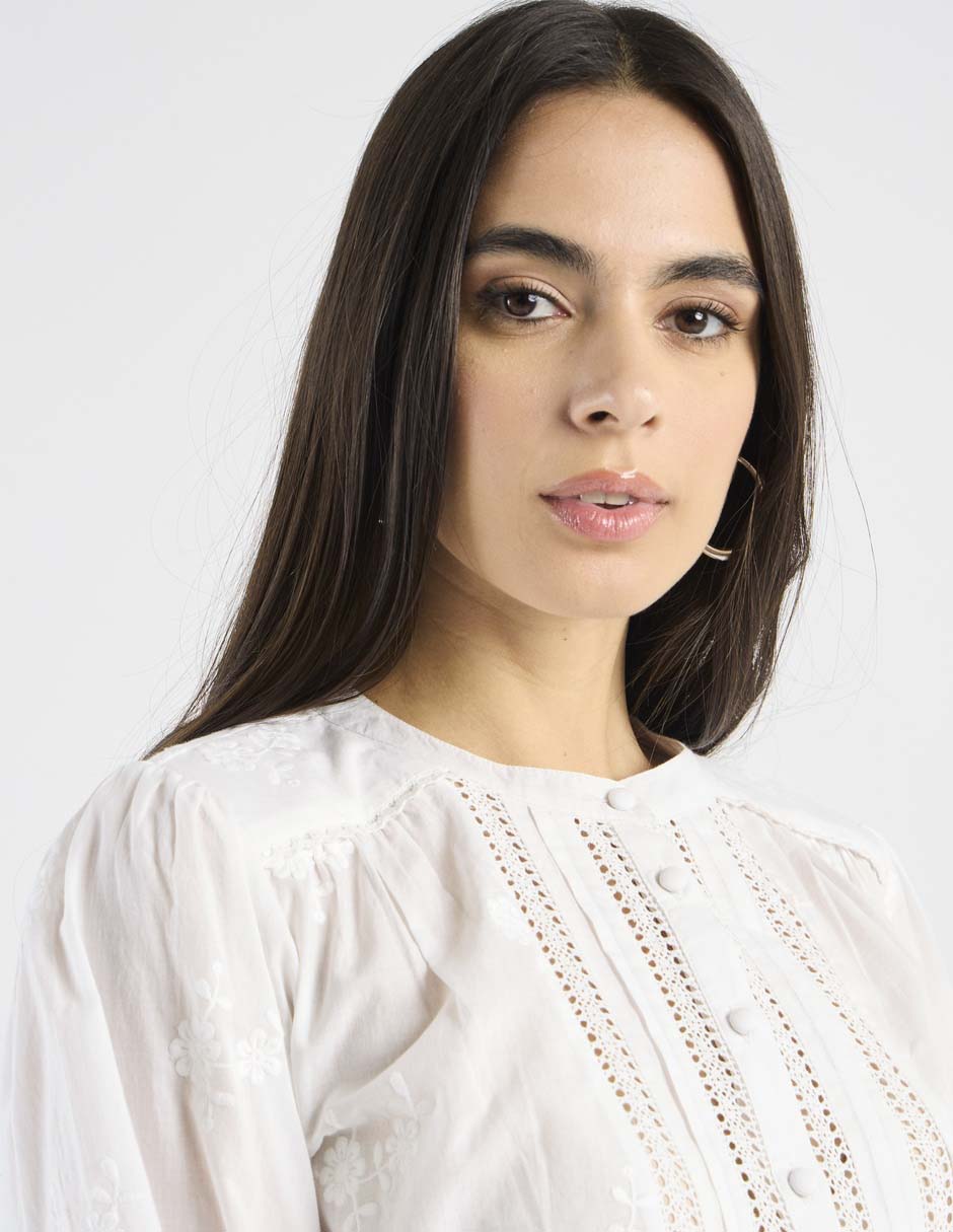 Blusa manga larga para mujer 4