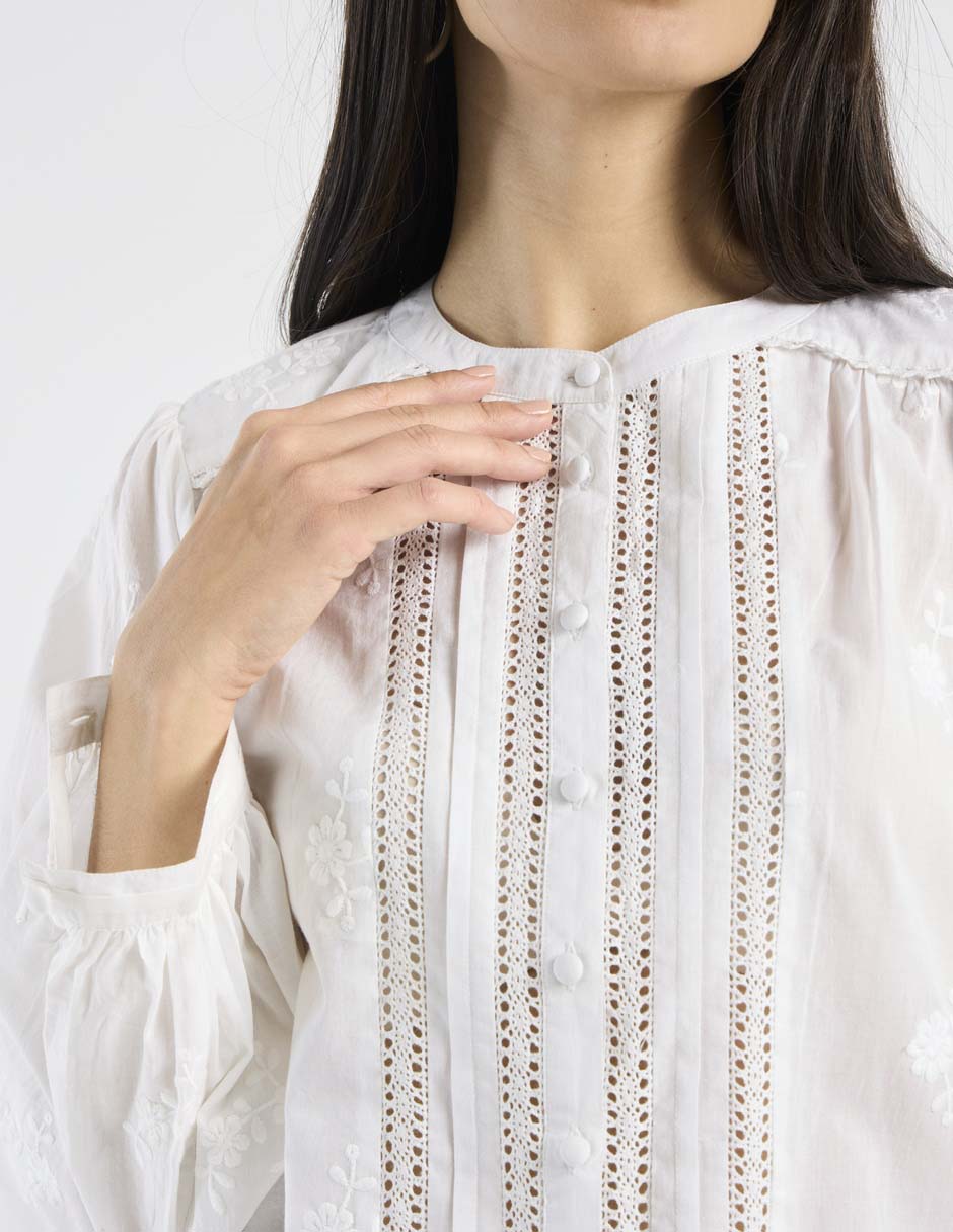 Blusa manga larga para mujer 5