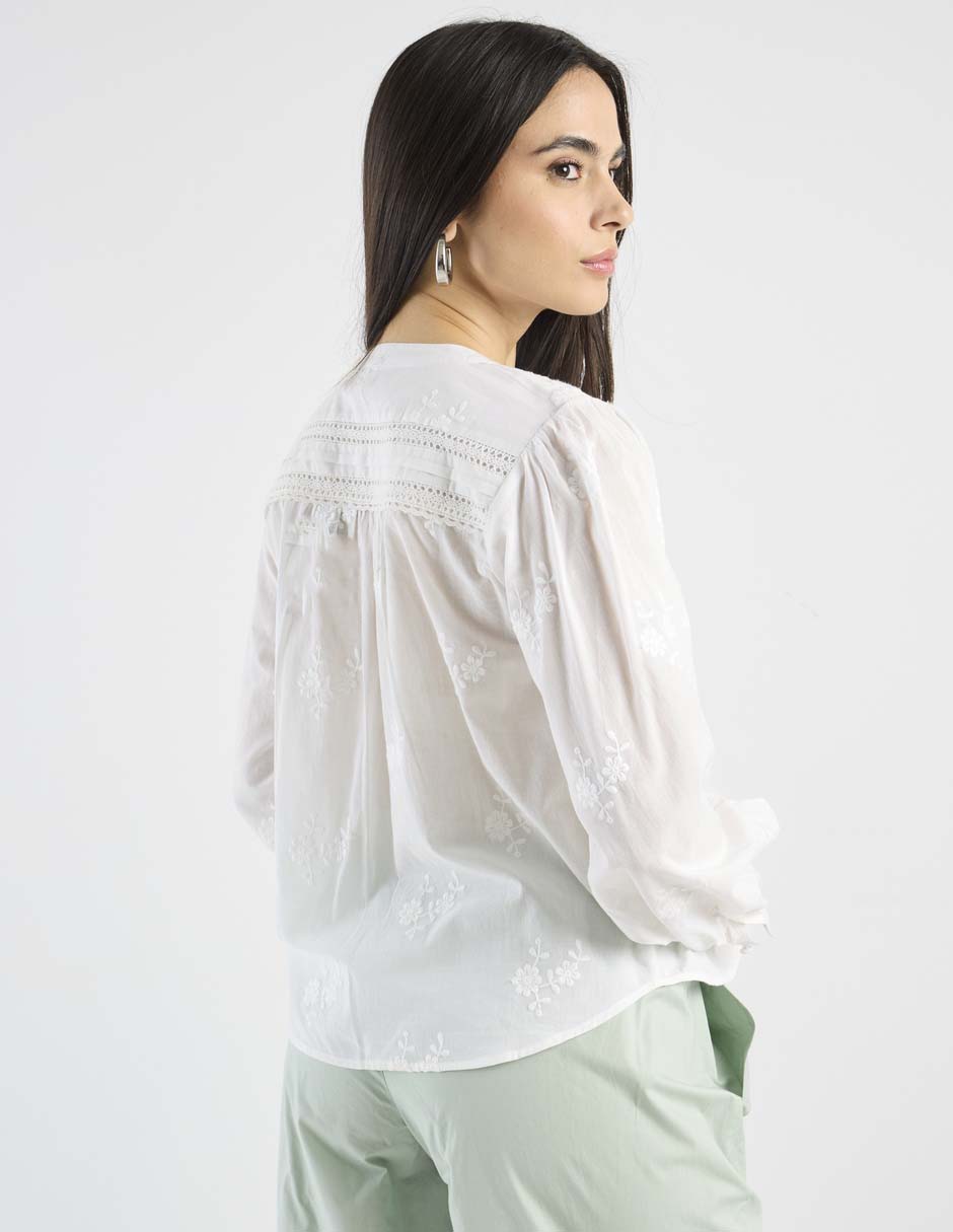 Blusa manga larga para mujer 6