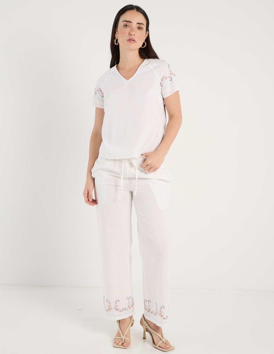 Blusa manga corta para mujer 3