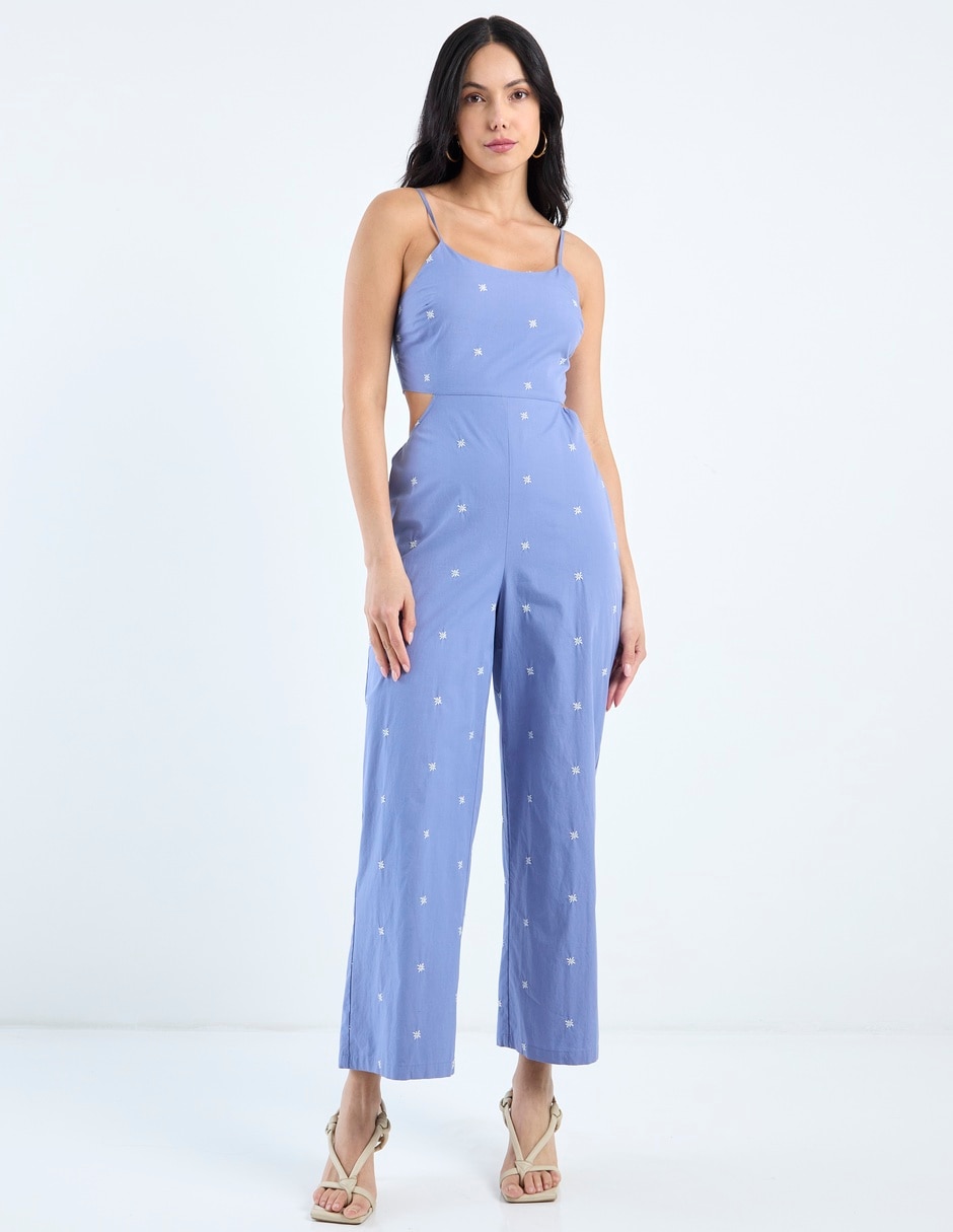 Jumpsuit de algodón estampado floral para mujer 2