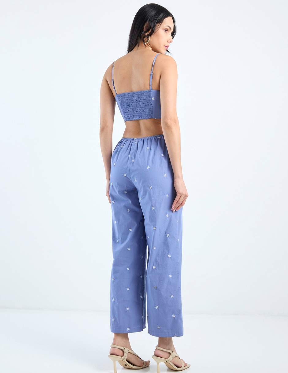 Jumpsuit de algodón estampado floral para mujer 6