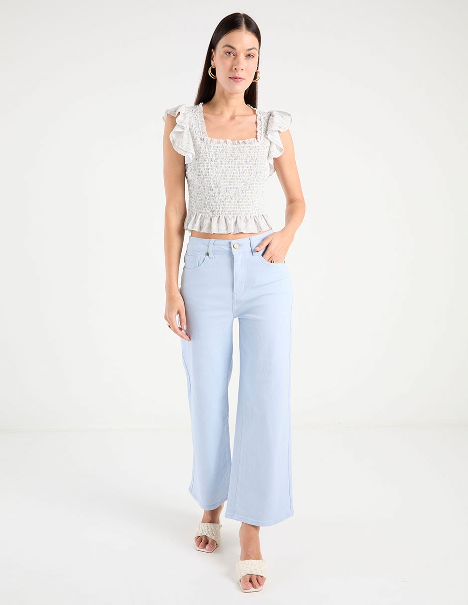 Blusa manga corta para mujer 3