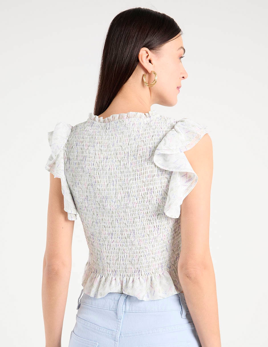 Blusa manga corta para mujer 6
