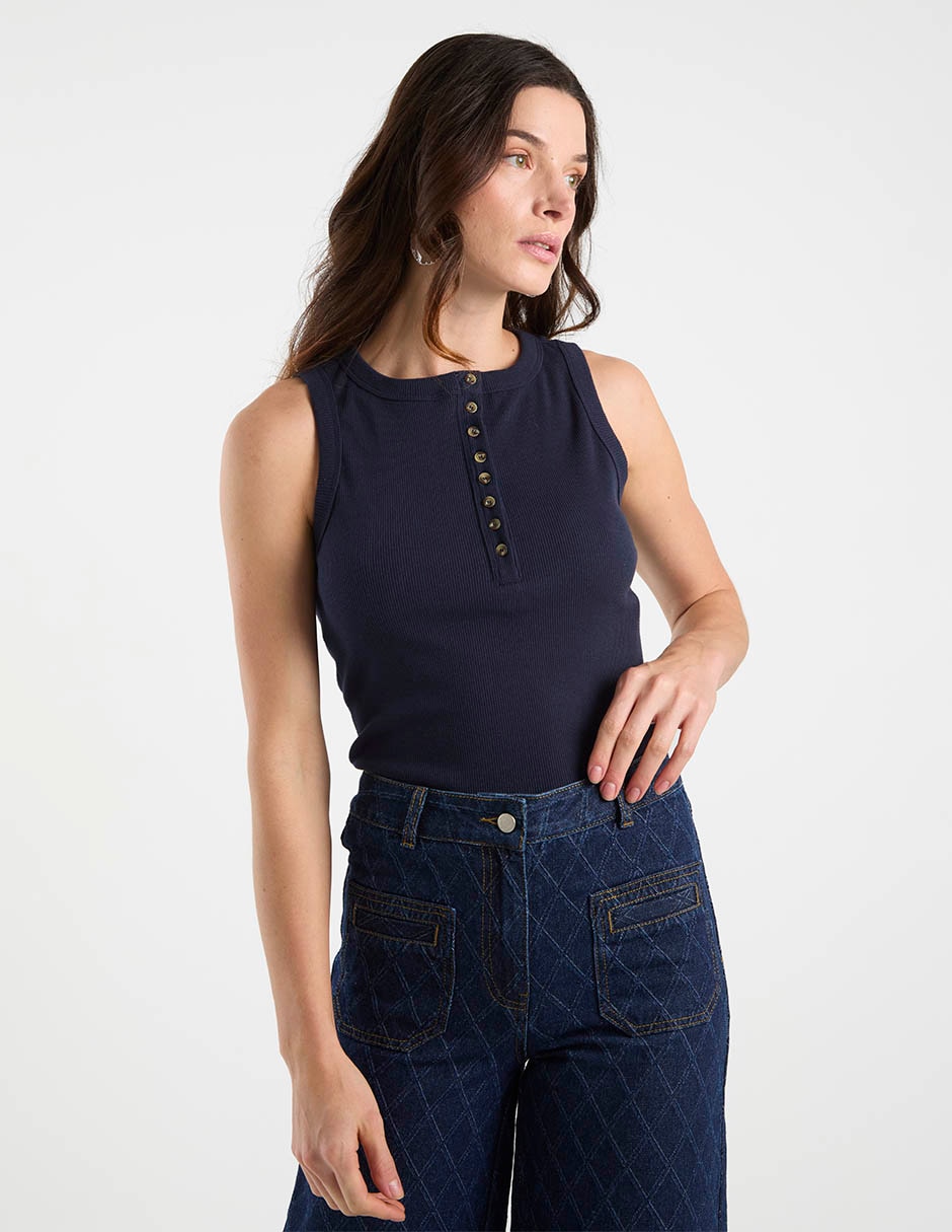 Top cuello redondo tirante ancho 2
