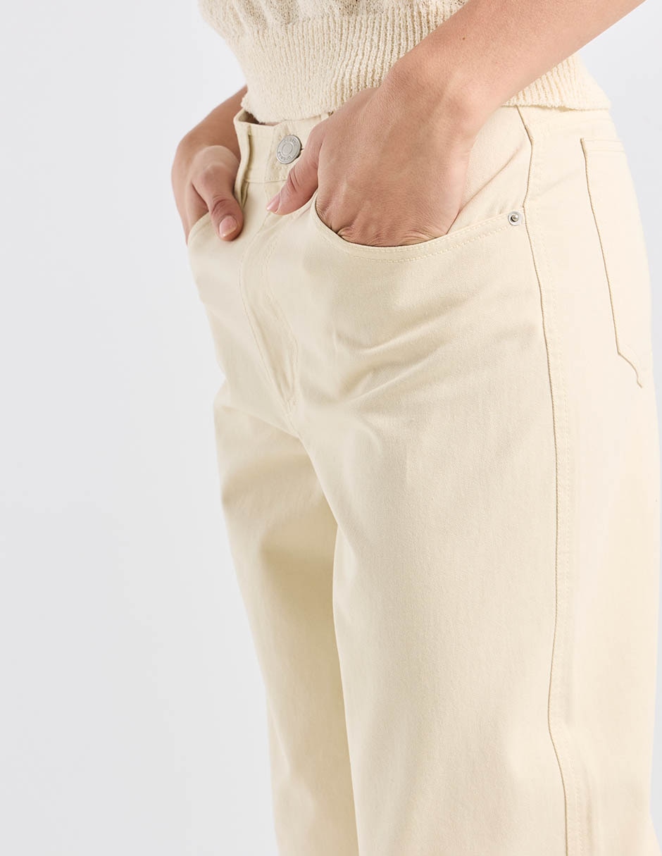 Jeans coulotte straight cintura para mujer 4